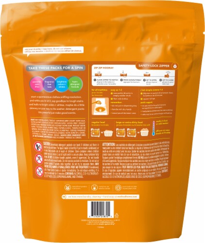 Method Ginger Mango Laundry Detergent Packs Perspective: back