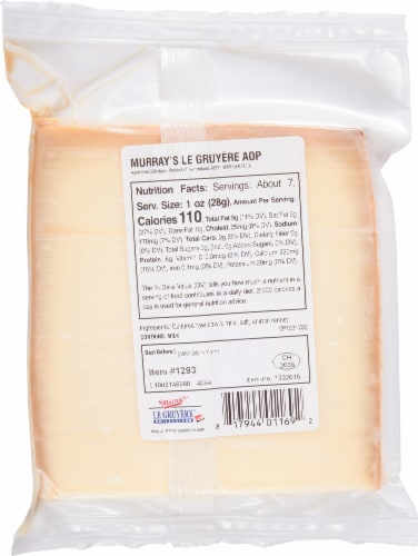 Murray's® Cave Aged Gruyere Block Cheese Perspective: back