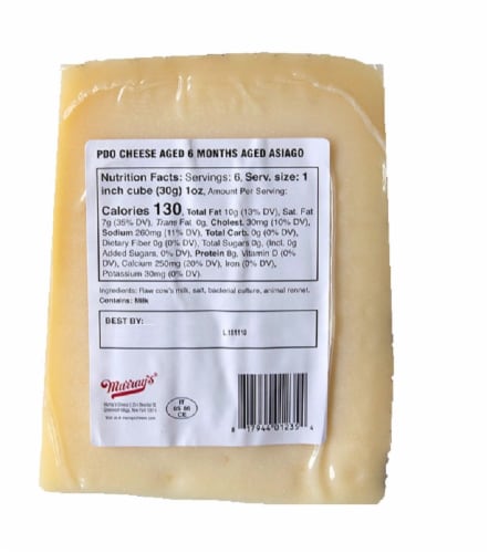 Murray's® Aged Asiago Perspective: back
