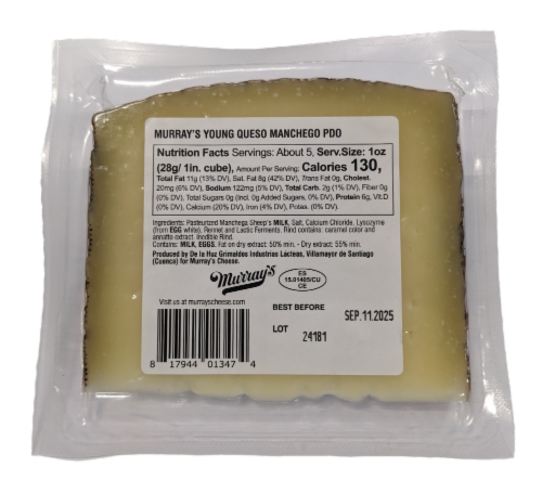 Murray's® Young Queso Manchego Wedge Perspective: back