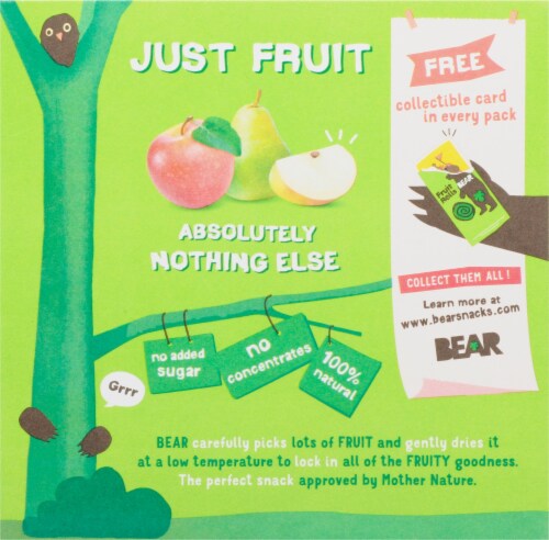 BEAR Real Fruit Yoyos Apple Fruit & Veg Rolls Perspective: back