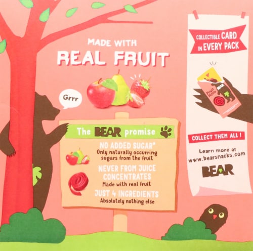 BEAR® Apple-Pear Strawberry Fruit Rolls, 5 ct / 0.7 oz