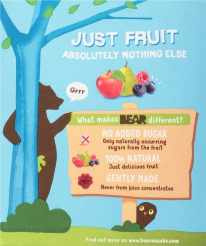 Bear Fruit Minis Fruit Snacks Perspective: back