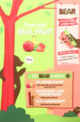 BEAR® Apple Pear Strawberry Fruit Splits Perspective: back