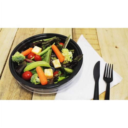 20-Pack Disposable Meal Prep Bento Lunch Box Containers Set 22 oz Microwave Safe Perspective: back
