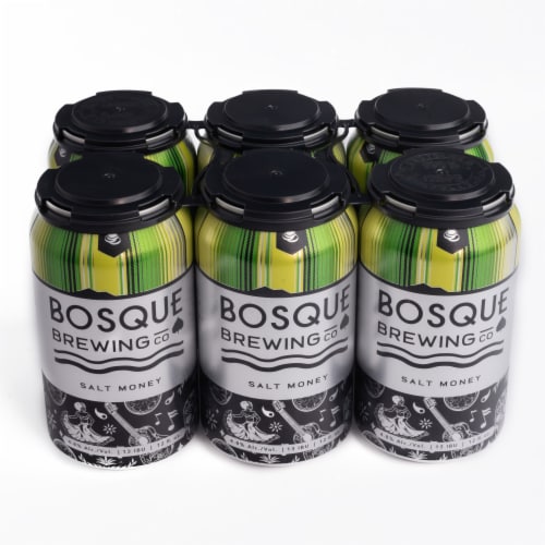 Bosque Brewing Co Salt Money Lime Lager Craft Beer Perspective: back