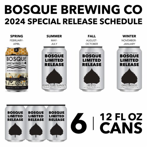 Bosque Brewing Co Business Casual Double Brown Ale with Honey Craft Beer Perspective: back