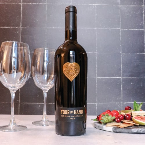Four In Hand Red Blend Wine Perspective: back