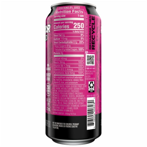 Rockstar® Punched® Berry Sangria Energy Drink Perspective: back