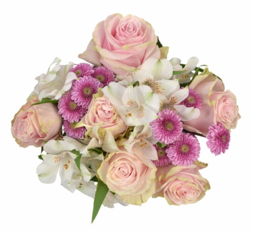 Summer Sizzle Rose Bouquet Perspective: back
