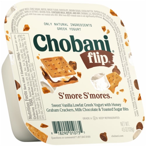 Chobani® Flip® Low-Fat Chocolate S'more S'mores™ Greek Yogurt Perspective: back