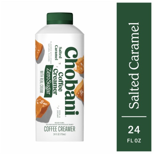 Chobani Zero Sugar Coffee Creamer Salted Caramel Perspective: back