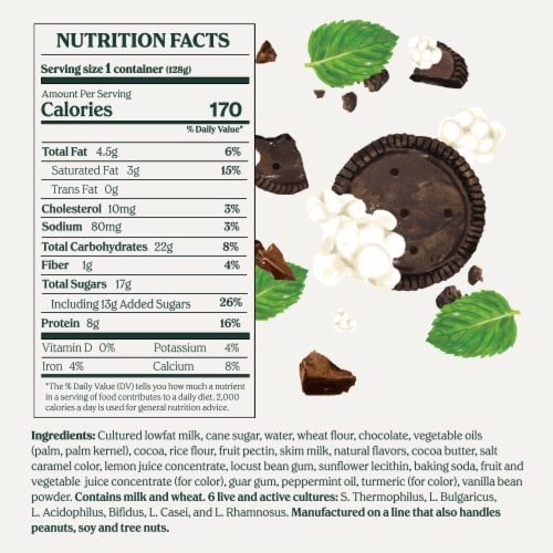 Chobani® Flip® Low-Fat Mint Chocolate Chip Greek Yogurt Perspective: back
