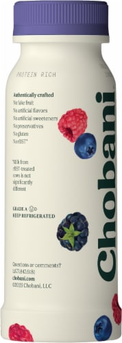 Chobani® Mixed Berry Low Fat Greek Yogurt Drink Perspective: back
