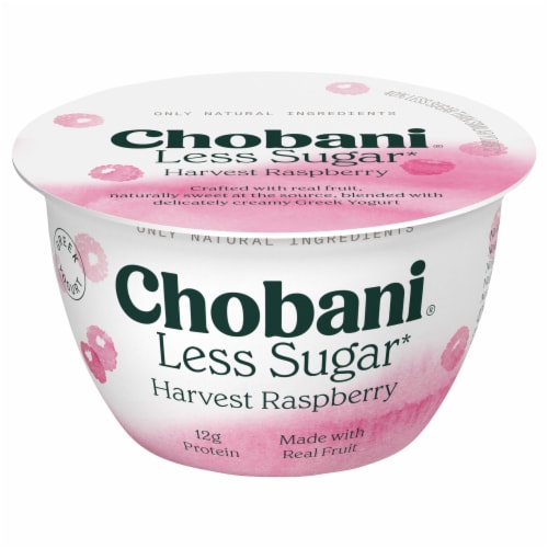 Chobani® Willamette Raspberry Less Sugar Greek Yogurt Perspective: back