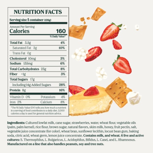 Chobani® Flip® Low-Fat Strawberry Cheesecake Greek Yogurt Perspective: back