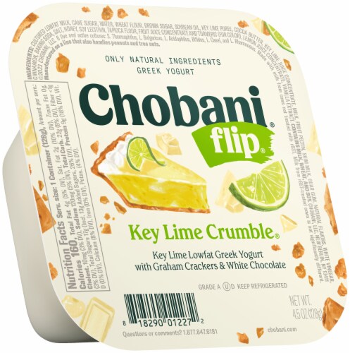 Chobani® Flip® Low-Fat Key Lime Crumble™ Greek Yogurt Perspective: back