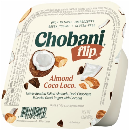 Chobani® Flip® Low-Fat Almond Coco Loco™ Chocolate Greek Yogurt Perspective: back