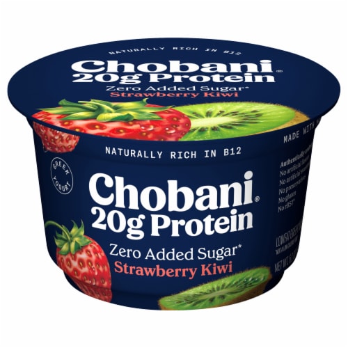 Chobani 20g Protein Strawberry Kiwi Low Fat Greek Yogurt Cup Perspective: back