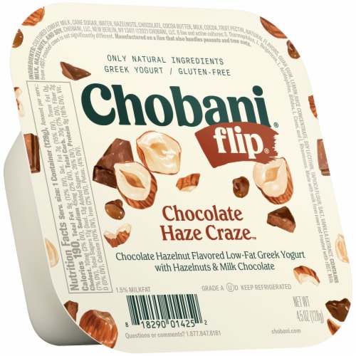 Chobani® Flip® Low-Fat Chocolate Haze Craze™ Hazelnut Greek Yogurt Perspective: back