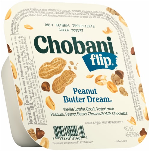 Chobani® Flip® Low-Fat Peanut Butter Dream™ Chocolate Greek Yogurt Perspective: back