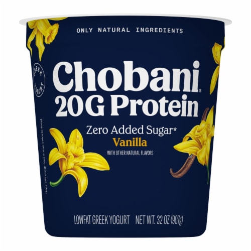 Chobani® 20G Protein Lowfat Greek Yogurt Vanilla Perspective: back