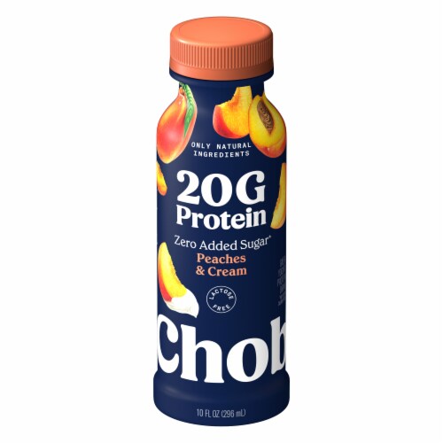 Chobani® Complete Peaches & Cream Low Fat Greek Yogurt Drink Perspective: back