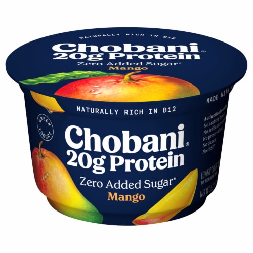 Chobani® 20G Protein Lowfat Greek Yogurt Mango 6.7oz Perspective: back