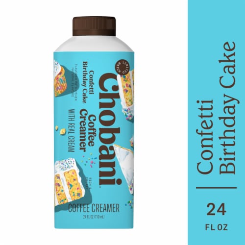 Chobani Confetti Birthday Cake Coffee Creamer 24 fl oz Perspective: back