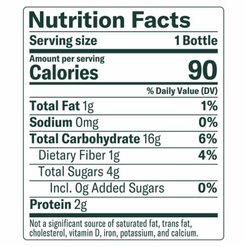 Chobani Probiotic Pineapple Turmeric Plant-Based Drink Perspective: back