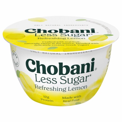 Chobani Less Sugar Low-Fat Fino Lemon Greek Yogurt 5.3oz