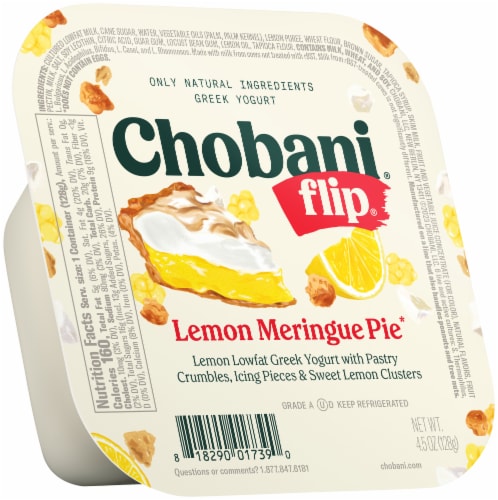 Chobani® Flip® Low-Fat Lemon Meringue Pie Greek Yogurt Perspective: back