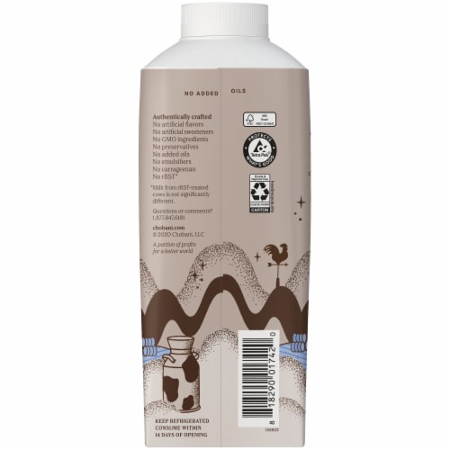 Chobani® Cookies & Cream Farmer Batch Coffee Creamer Perspective: back