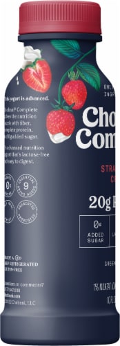 Chobani® Complete Strawberry Cream Advanced Nutrition Protein Greek Yogurt Shake Perspective: back