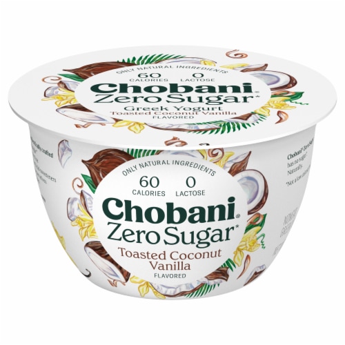 Chobani with Zero Sugar, Sugar Free Greek Yogurt, Vanilla, 5.3 oz