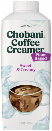 Chobani® Plant-Based Sweet & Creamy Coffee Creamer Perspective: back