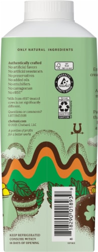 Chobani® Paddy's Lucky Batch Mint Cookie Coffee Creamer Perspective: back
