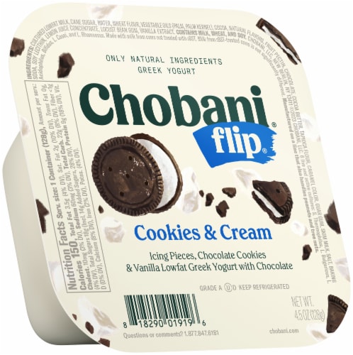 Chobani® Flip® Cookies & Cream™ Low Fat Greek Yogurt Cup