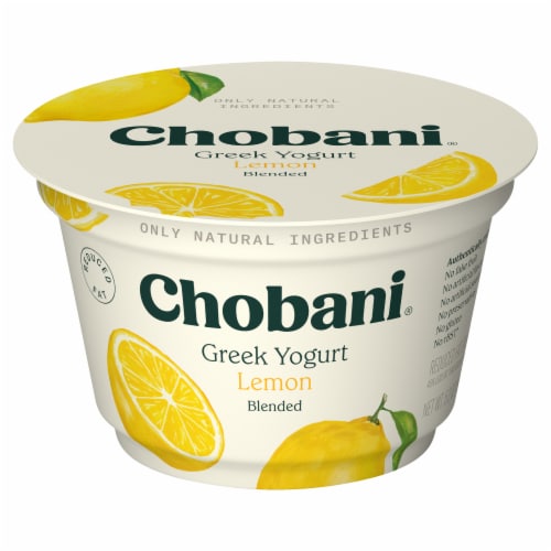 Chobani Lemon Blended Greek Yogurt Cup Perspective: back