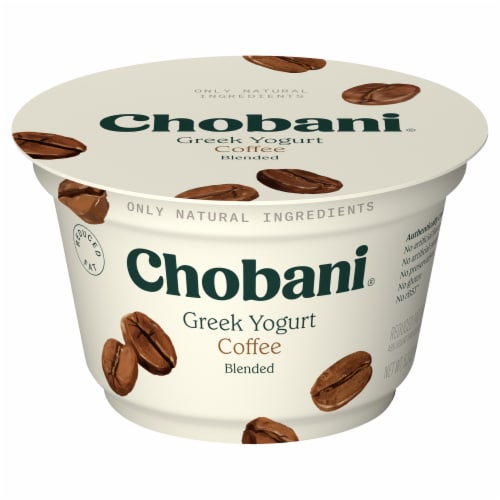 Chobani Coffee Blended Greek Yogurt Cup Perspective: back