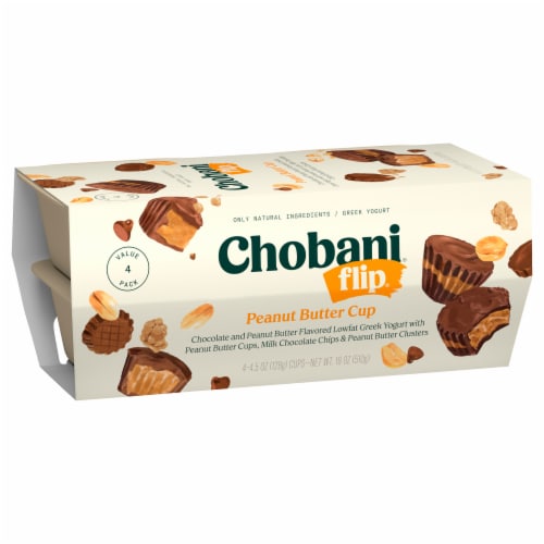 Chobani Flip Low-Fat Peanut Butter Cup Greek Yogurt Perspective: back