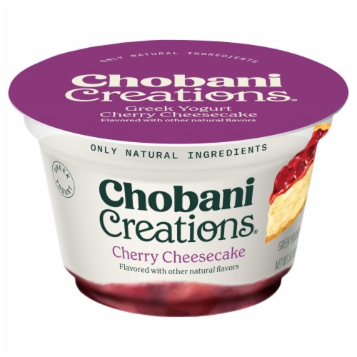 Chobani Creations Greek Cherry Cheesecake Yogurt Cup Perspective: back