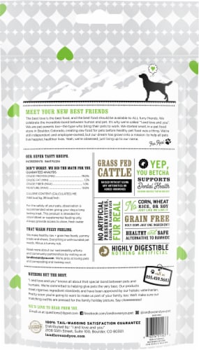 I and Love and You® No Stink! Free Ranger® Beef Bully Stix Perspective: back