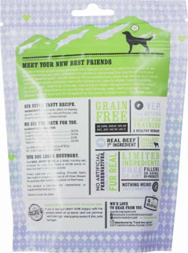 I and Love and You® Nice Jerky Bites Beef Lamb Recipe Perspective: back