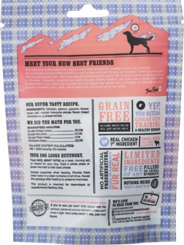 I and Love and You® Nice Jerky® Chicken & Salmon Bites Perspective: back