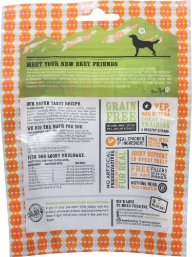 I and Love and You Chicken Hip Hoppin' Hearties Training Dog Treats Perspective: back