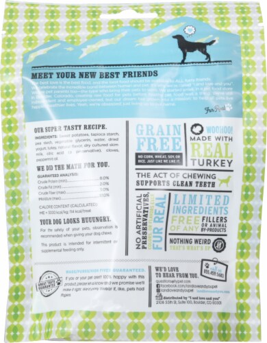 I and Love and You Fresh All Rover Breath Bones with Turkey Perspective: back