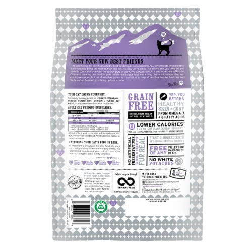 I and Love and You Naked Essentials Indoor Health Chicken + Turkey Cat Food Perspective: back