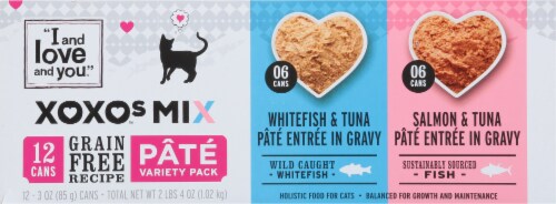 I and Love and You® XOXOs Mix™ Pate Wet Cat Food Variety Pack Perspective: back