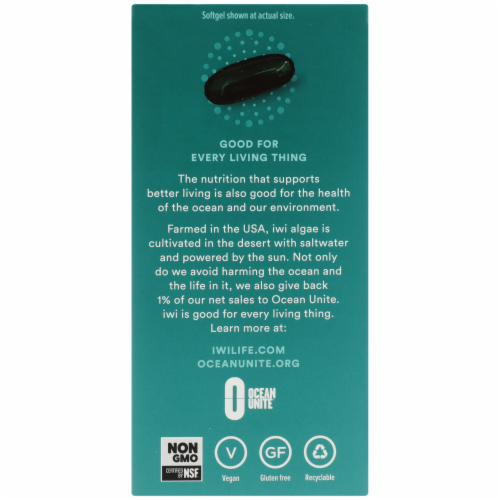 iWi Algae-based Men's Complete Multivitamin + Omega-3 Perspective: back
